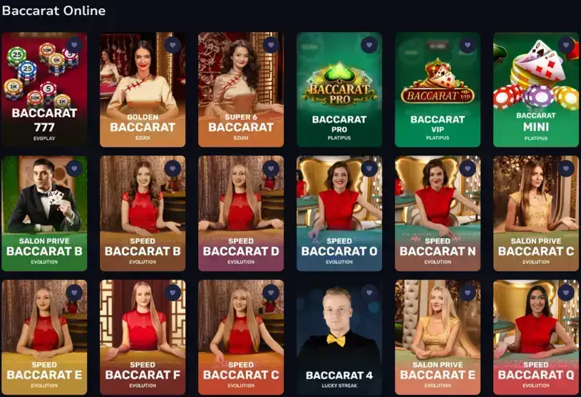 Baccarat on Ripple in an online casino